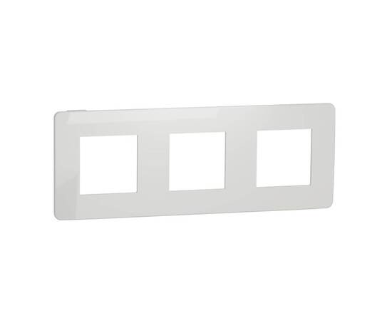 Рамка 3-постовая Schneider Electric Unica New NU280618