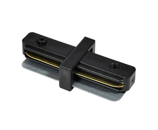 Коннектор прямой шинопровода, чёрный, LD1020 для CAB1007