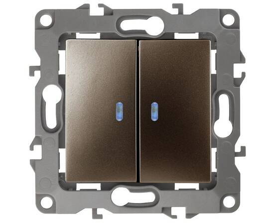 Выключатель двойной с подсветкой Эра 12-1105-13 Б0019292