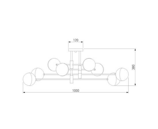 Потолочная люстра Eurosvet Nuvola 70129/8 хром Smart a057082, изображение 6