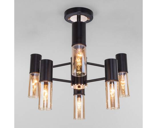 Люстра на штанге Eurosvet Tesoro 70125/6 черный Smart a053245