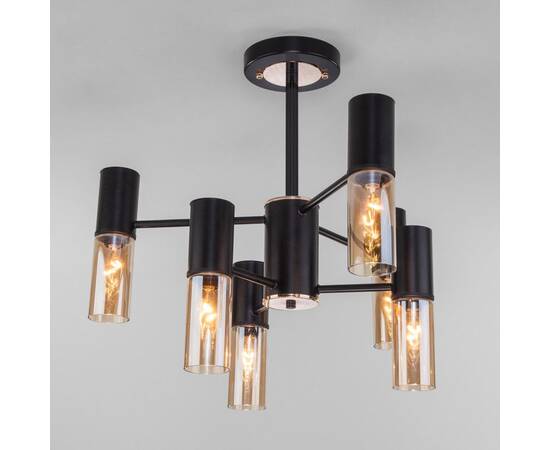 Люстра на штанге Eurosvet Tesoro 70125/6 черный Smart a053245, изображение 3