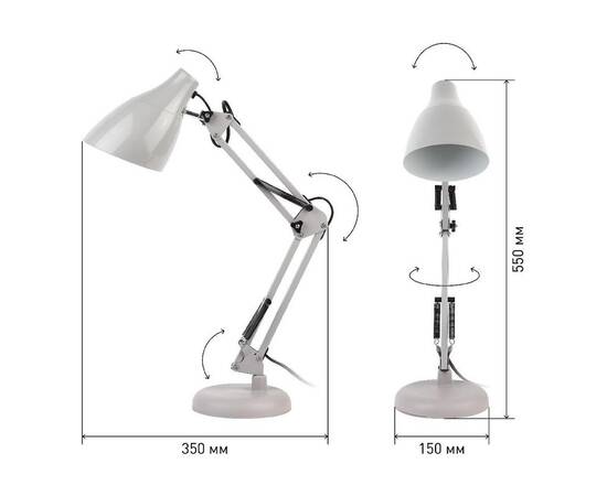 Настольная лампа ЭРА N-123-Е27-40W-GY Б0047199, изображение 4