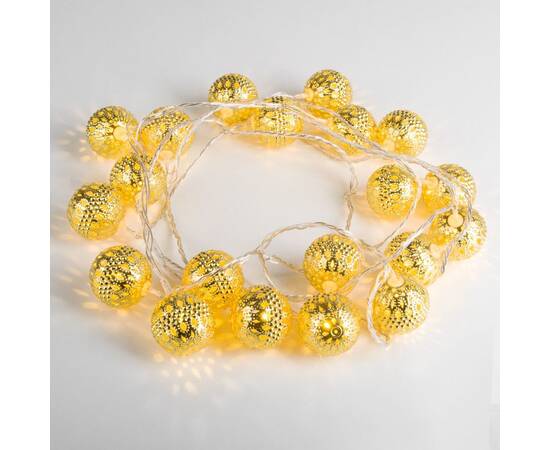 Светодиодная нить Eurosvet 400-003 золото/теплый белый с эффектом мерцания 2,8м IP20, изображение 3