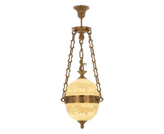 Подвесной светильник Bohemia Ivele Crystal 71000P/20 G Horse FH1S