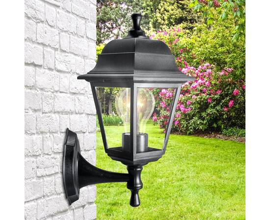 Уличный настенный светильник ЭРА НБУ 04-60-001 черный Б0048111, изображение 2