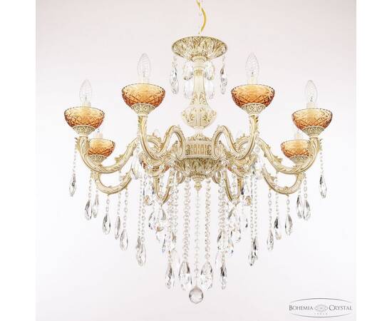 Подвесная люстра Bohemia Ivele Crystal AL79101/8/250 B WMG P Amber/M-1F, изображение 3
