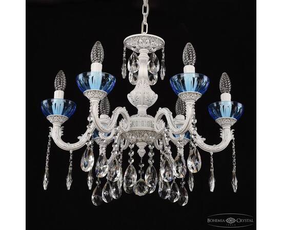 Подвесная люстра Bohemia Ivele Crystal AL79101/6/175 A WMN P Aquamarine/M-1H, изображение 2