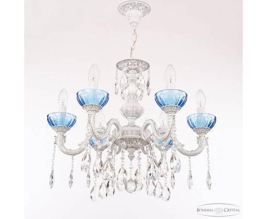 Подвесная люстра Bohemia Ivele Crystal AL79101/6/175 A WMN P Aquamarine/M-1H, изображение 3