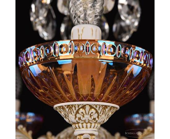 Подвесная люстра Bohemia Ivele Crystal AL79101/10+5/250/2D A WMG P Shampan/M-1G, изображение 4