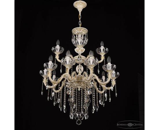 Подвесная люстра Bohemia Ivele Crystal AL79101/10+5/250/2D B WMG P Clear/M-1H, изображение 2