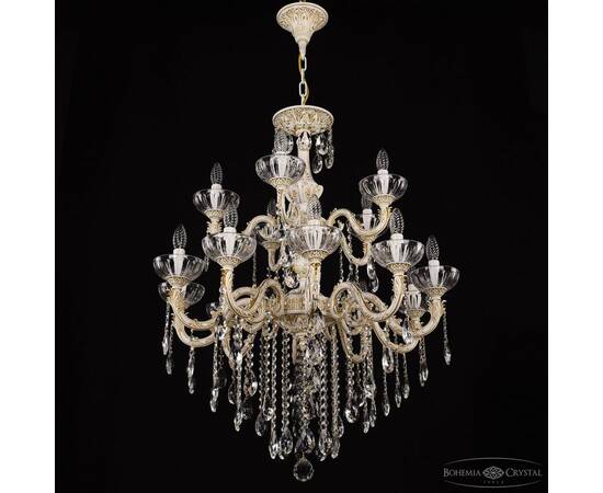 Подвесная люстра Bohemia Ivele Crystal AL79101/10+5/250/2D B WMG P Clear/M-1H, изображение 3