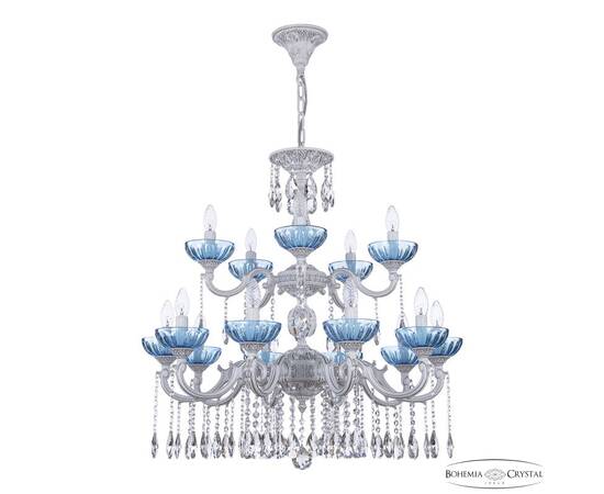 Подвесная люстра Bohemia Ivele Crystal AL78101/10+5/250/2D A WMN P Aquamarine/M-1H