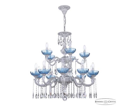 Подвесная люстра Bohemia Ivele Crystal AL78101/10+5/250/2D A WMN P Aquamarine/M-1H, изображение 2