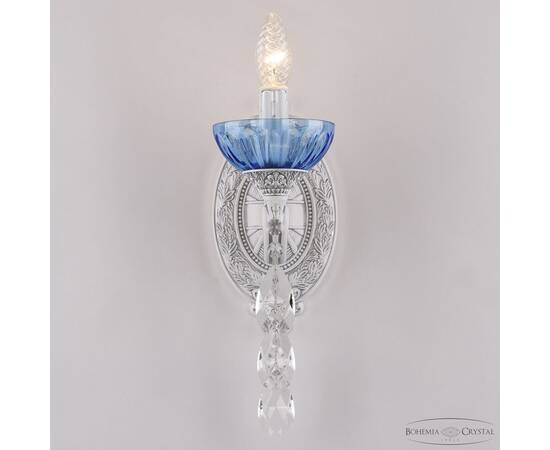 Бра Bohemia Ivele Crystal AL7801B10/1/175 B WMN P Aquamarine/M-1H, изображение 2