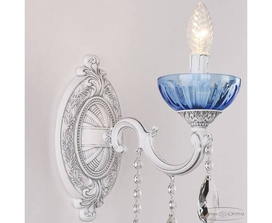 Бра Bohemia Ivele Crystal AL7801B10/1/175 B WMN P Aquamarine/M-1H, изображение 3