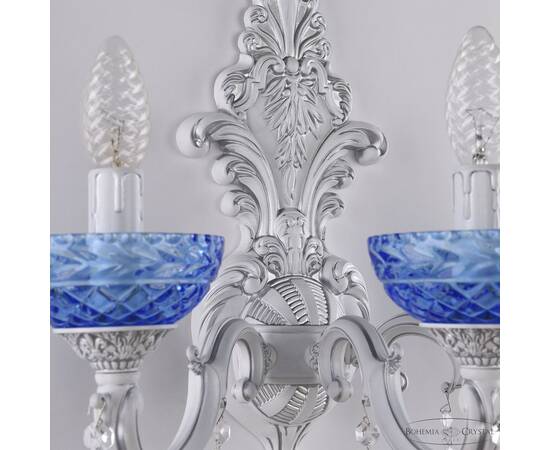 Бра Bohemia Ivele Crystal AL7801B15/3/175 B WMN P Aquamarine/M-1F, изображение 4