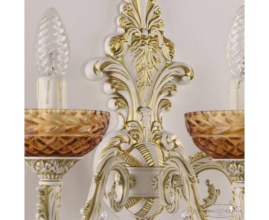 Бра Bohemia Ivele Crystal AL7901B15/3/175 A WMG P Amber/M-1F, изображение 4