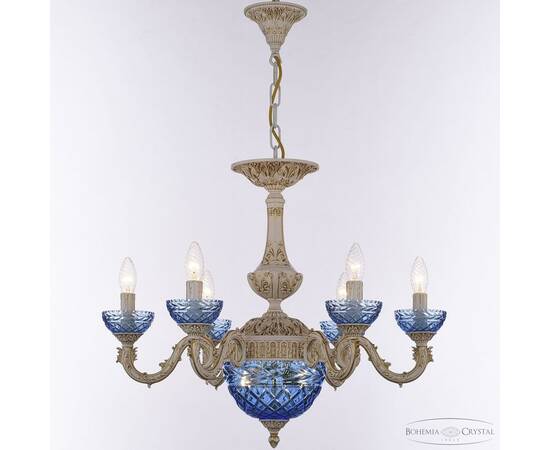 Подвесная люстра Bohemia Ivele Crystal AL79101P/6/175 WMG P Aquamarine/M-1F, изображение 3