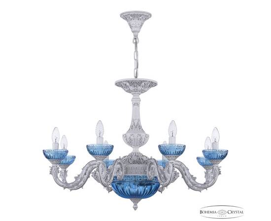 Подвесная люстра Bohemia Ivele Crystal AL79101P/8/250 WMN P Aquamarine/M-1G