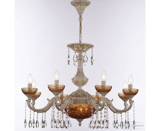 Подвесная люстра Bohemia Ivele Crystal AL78101P/8/250 A WMG P Amber/M-1F, изображение 2