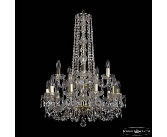 Подвесная люстра Bohemia Ivele Crystal 1402/10+5/195/h-80/2d G