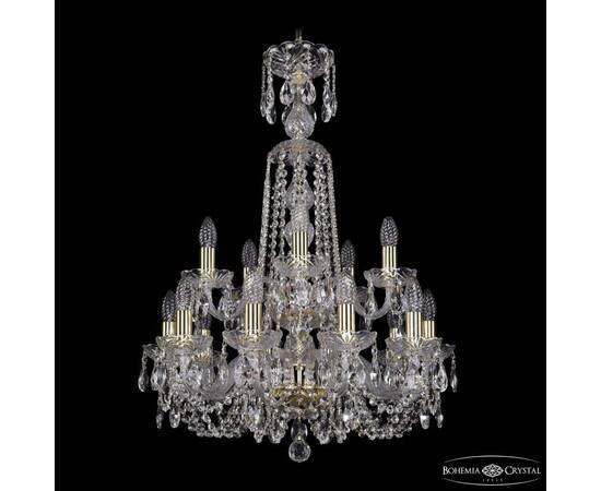 Подвесная люстра Bohemia Ivele Crystal 1402/10+5/195/XL-81/2d G