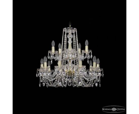Подвесная люстра Bohemia Ivele Crystal 1402/10+5/240/2d G