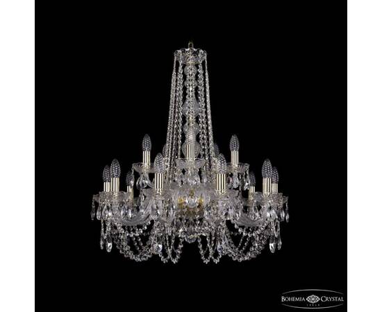 Подвесная люстра Bohemia Ivele Crystal 1402/10+5/240/h-75 G