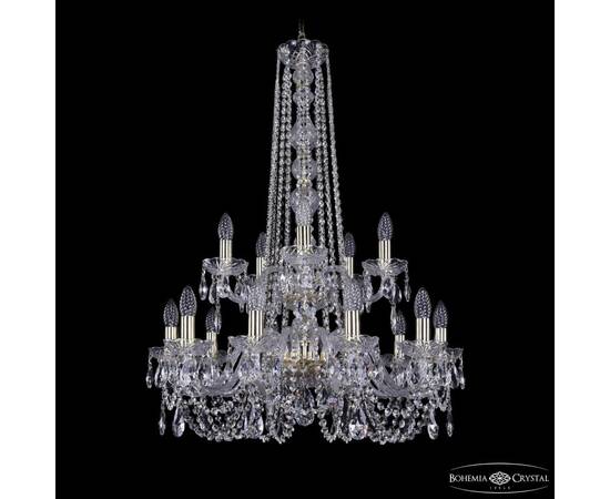 Подвесная люстра Bohemia Ivele Crystal 1402/10+5/240/h-90/2d G