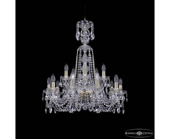 Подвесная люстра Bohemia Ivele Crystal 1402/10+5/240/XL-77 G