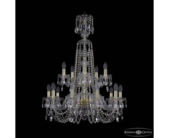 Подвесная люстра Bohemia Ivele Crystal 1402/10+5/240/XL-90/2d G