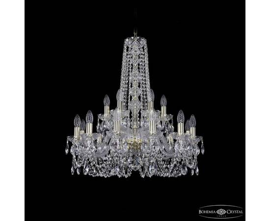 Подвесная люстра Bohemia Ivele Crystal 1402/12+6/240/h-75 G