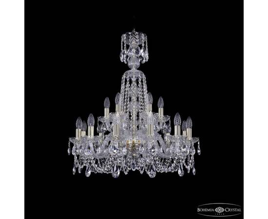 Подвесная люстра Bohemia Ivele Crystal 1402/12+6/240/XL-77 G