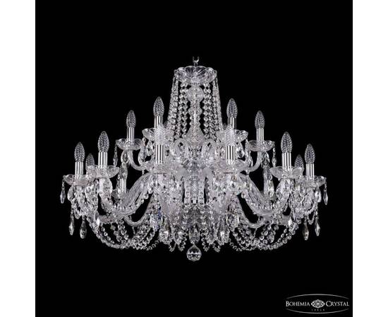 Подвесная люстра Bohemia Ivele Crystal 1402/12+6/300/2d Ni