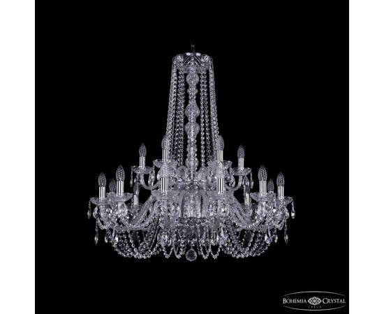 Подвесная люстра Bohemia Ivele Crystal 1402/12+6/300/h-91/2d Ni