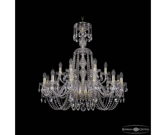 Подвесная люстра Bohemia Ivele Crystal 1402/12+6/300/XL-90 G