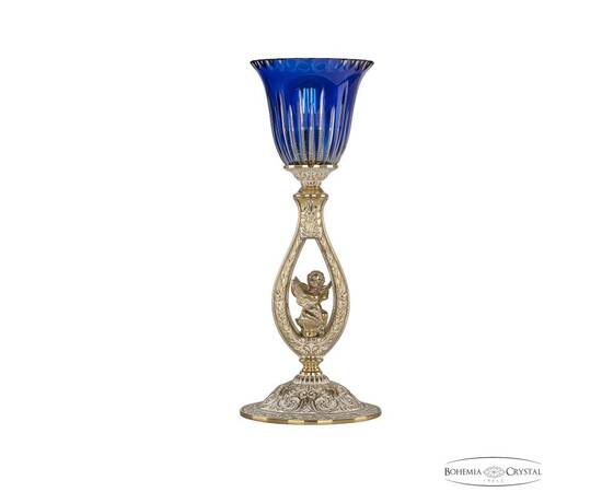 Настольная лампа Bohemia Ivele Crystal Florence 71400L/15 GW P2 Clear-Blue/H-1K FA1S