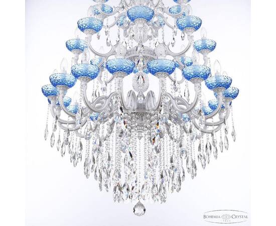 Подвесная люстра Bohemia Ivele Crystal AL78101/16+8+8/300/3d B WMN P Aquamarine/M-1F, изображение 3