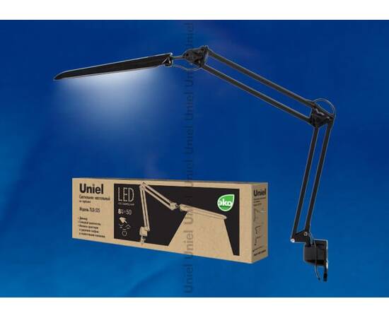 Настольная лампа Uniel TLD-524 Black/LED/500Lm/4500K/Dimmer 10608, изображение 2