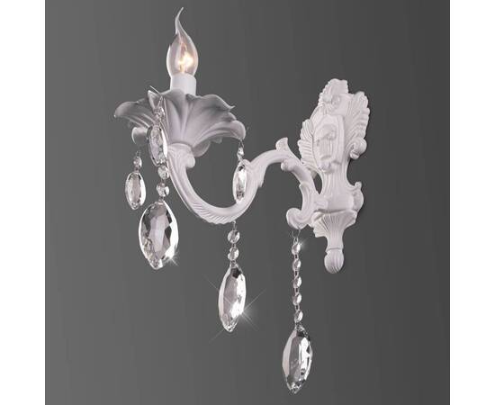 Бра Eurosvet Veletta 10108/1 белый/прозрачный хрусталь Strotskis, изображение 2