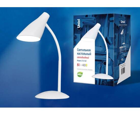 Настольная лампа Uniel TLD-562 White/LED/360Lm/4500K/Dimmer UL-00004464, изображение 2