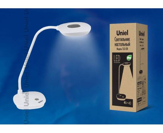 Настольная лампа Uniel TLD-518 White/LED/400Lm/4500K 09108, изображение 2