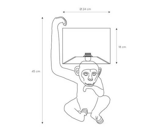 Настольная лампа Lucide Extravaganza Chimp 10502/81/30, изображение 2