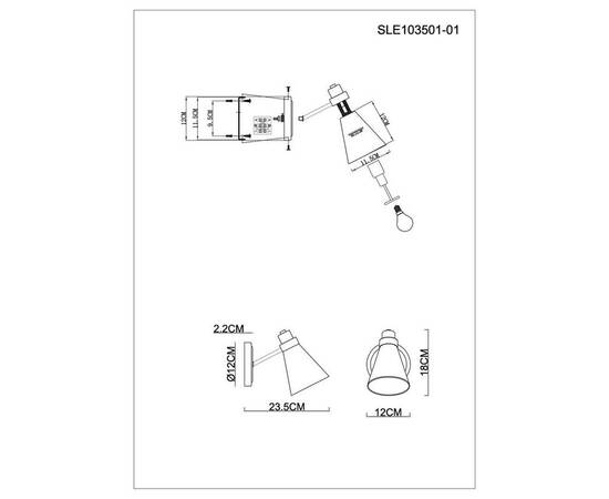 Бра Evoluce Biane SLE103501-01, изображение 2