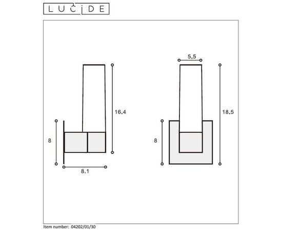 Подсветка для зеркал Lucide Jesse 04202/01/30, изображение 4