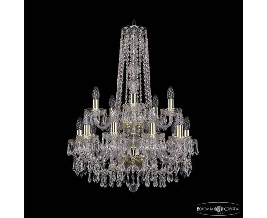 Подвесная люстра Bohemia Ivele Crystal 1403/10+5/195/h-77/2d G