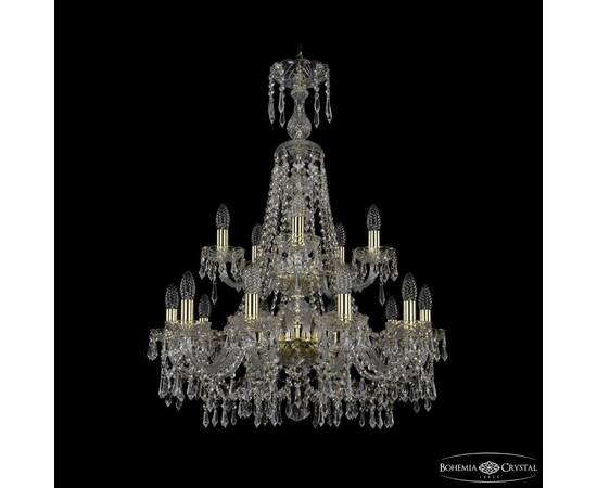 Подвесная люстра Bohemia Ivele Crystal 1403/10+5/240/XL-92/2d G