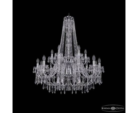 Подвесная люстра Bohemia Ivele Crystal 1403/12+6/300/h-100/2d Ni