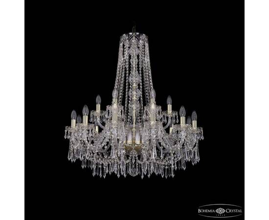 Подвесная люстра Bohemia Ivele Crystal 1403/12+6/300/h-95 G